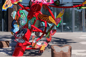 David Gerstein Tornado outdoor sculpture revealed in Taiwan