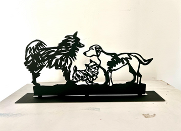 Three Dogs freestanding  sculptures by David Gerstein are about to be released