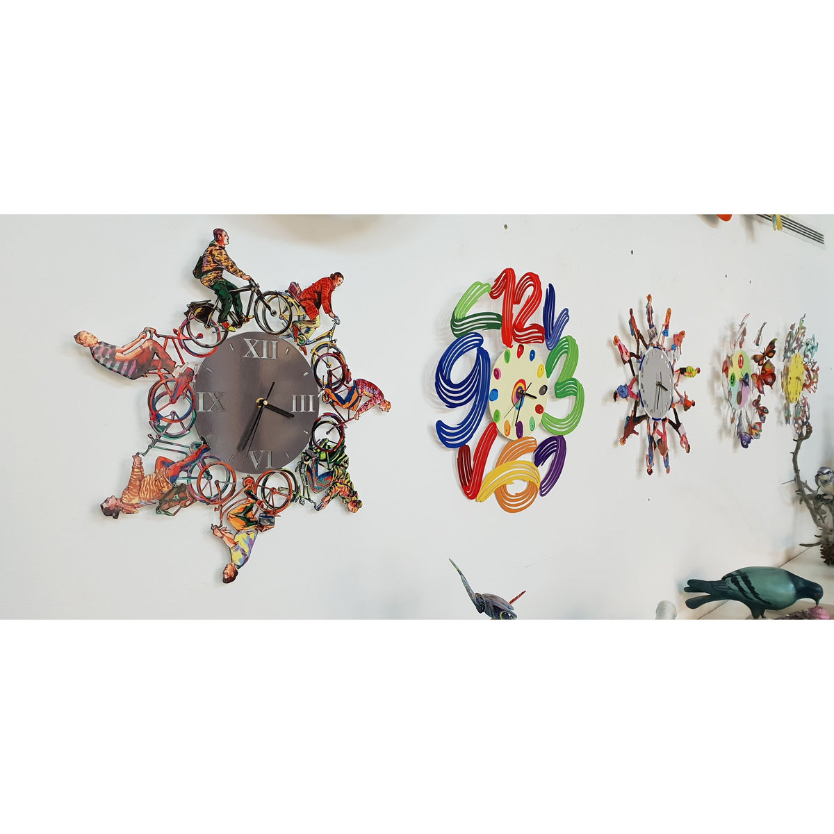 Walkers Time Clock | Art Wall Clock by David Gerstein – Gersteinart