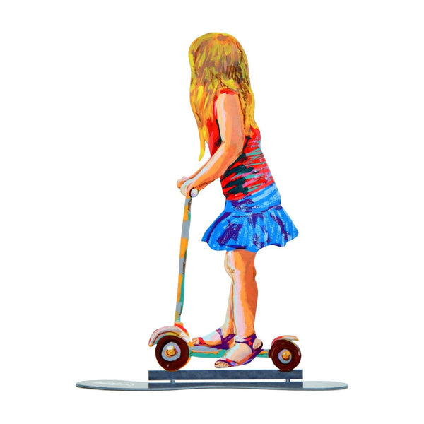 Girl on Scooter