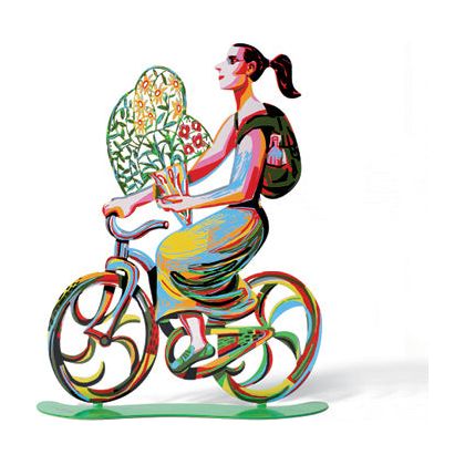 Rider with flowers