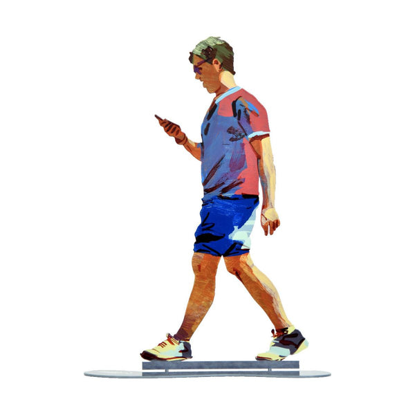 Walker with sneakers