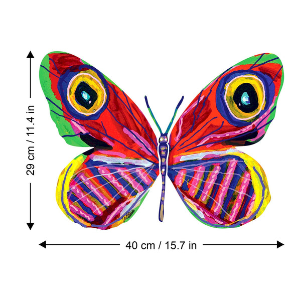 Alona Butterfly dimensions chart - GersteinART wall sculpture