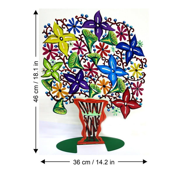 Bell Flowers dimensions chart - GersteinART wall sculpture