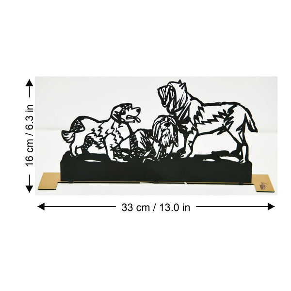 Best Friends Two dimensions chart - GersteinART wall sculpture