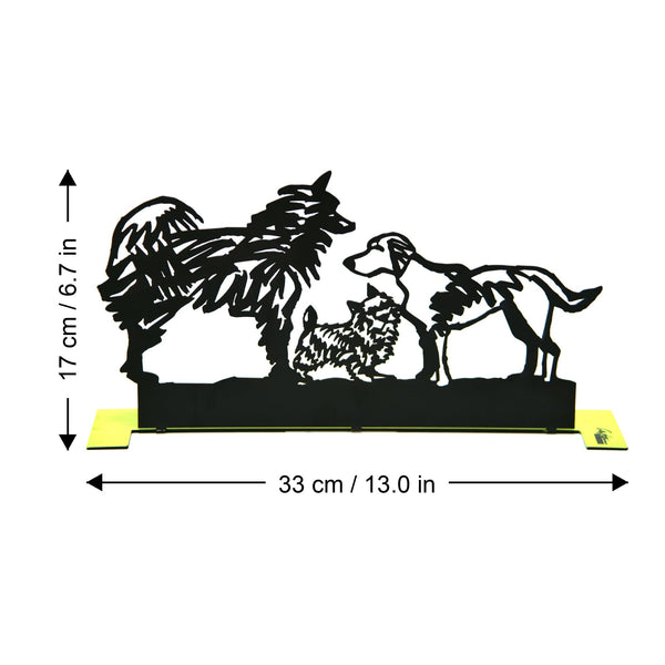 Best Friends one dimensions chart - GersteinART wall sculpture