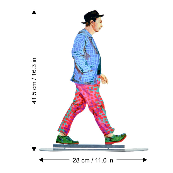 Bohemian Walker dimensions chart - GersteinART wall sculpture
