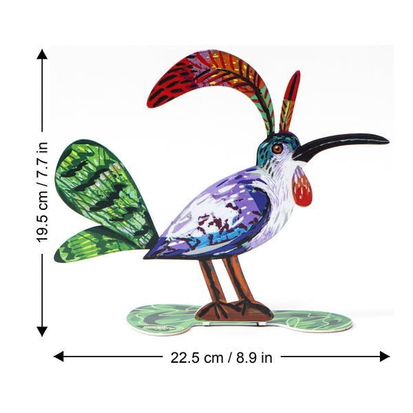 Gay Bird dimensions chart - GersteinART wall sculpture