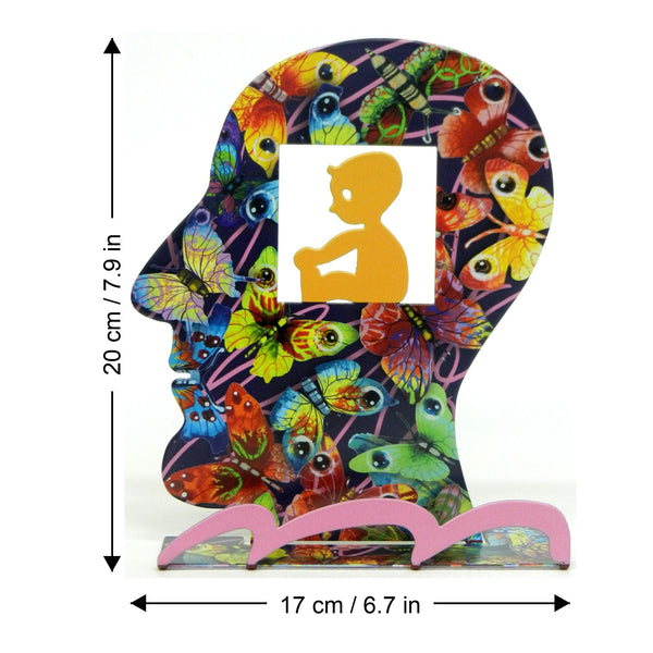 Head Baby dimensions chart - GersteinART wall sculpture