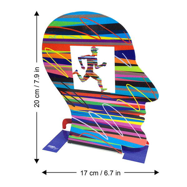 Head Runner dimensions chart - GersteinART wall sculpture