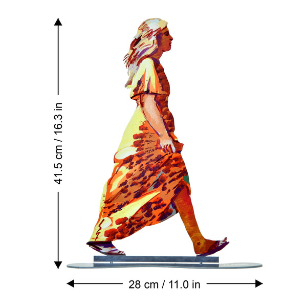 Innocent Walker dimensions chart - GersteinART wall sculpture