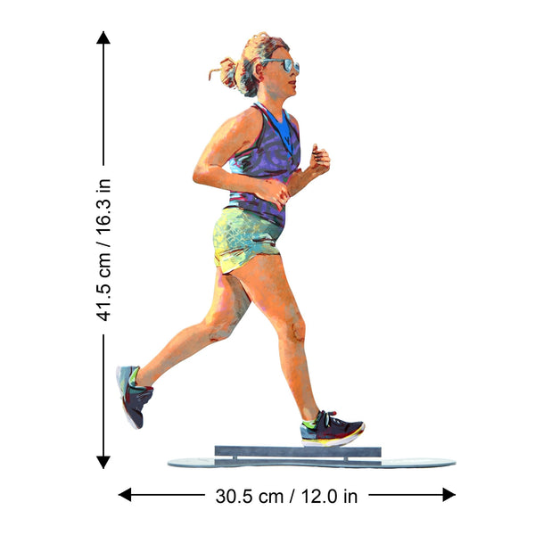 Lady Runner dimensions chart - GersteinART wall sculpture