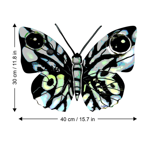 Naomi butterfly dimensions chart - GersteinART wall sculpture