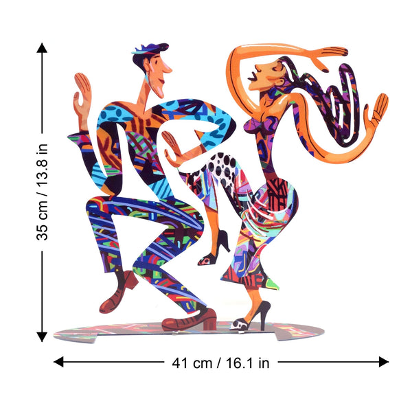 New Dancers dimensions chart - GersteinART wall sculpture