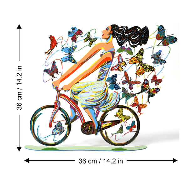 Rider In Euphoria dimensions chart - GersteinART wall sculpture
