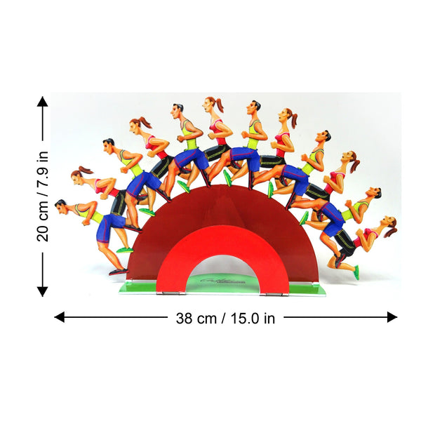 Run For Your Freedom dimensions chart - GersteinART wall sculpture