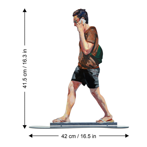 Talking Walker dimensions chart - GersteinART wall sculpture