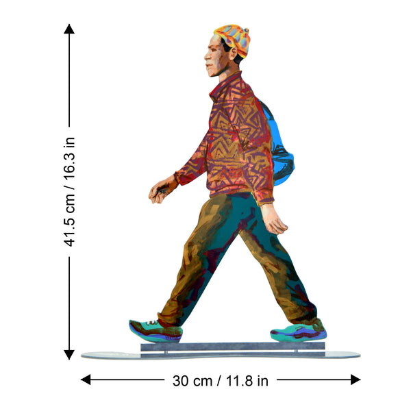 The Student dimensions chart - GersteinART wall sculpture