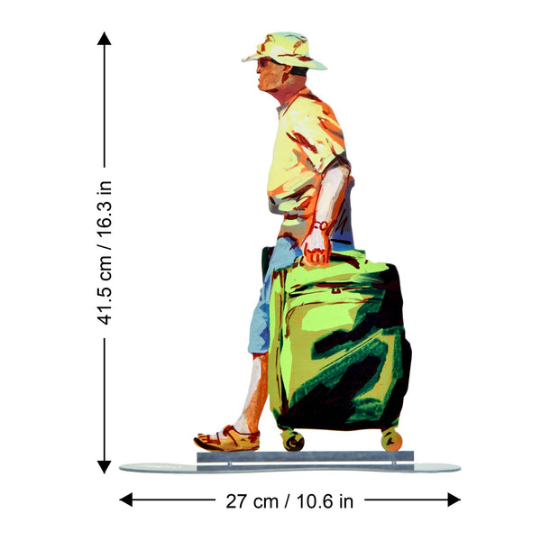 Tourist dimensions chart - GersteinART wall sculpture