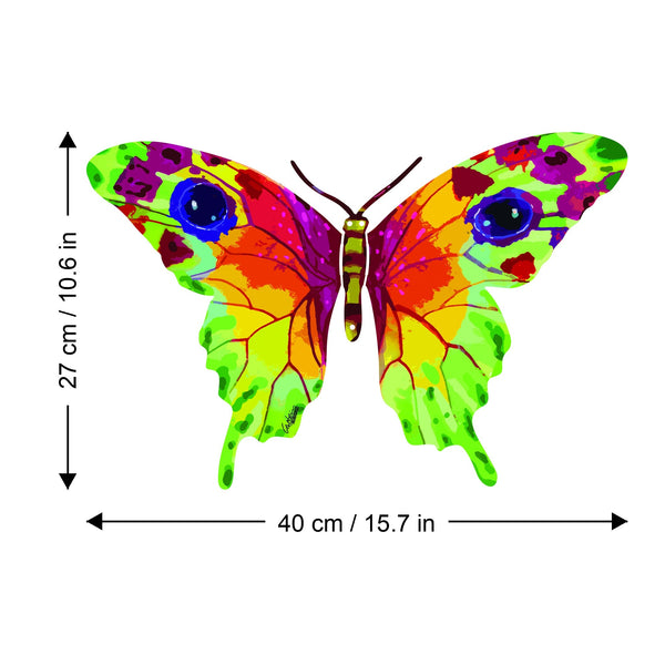 Vered butterfly dimensions chart - GersteinART wall sculpture