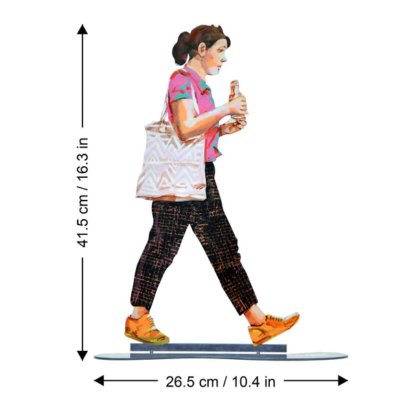 Water Drinker dimensions chart - GersteinART wall sculpture