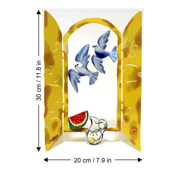 Window Israeli summer dimensions chart - GersteinART wall sculpture