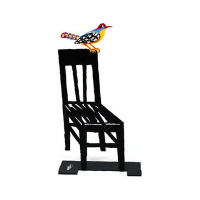 Empty Chair by David Gerstein - colorful metal art sculpture