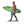 Walking Surfer by David Gerstein - colorful metal art sculpture